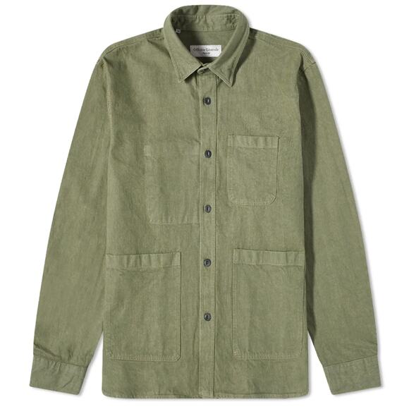 🔴 Officine Générale Theodore Chore Jacket - Light Olive - S - Picture 1 of 5